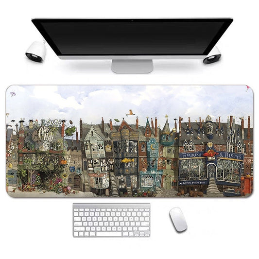 Magic School Anime Desk Mat, Long Desk Mats, Aesthetic Gaming Mousepad, Christmas Birthday Gift Idea, Anime Game Mats, Gaming Mousepad