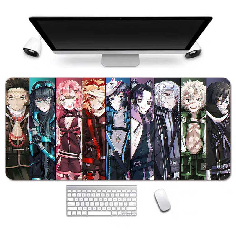 Anime Desk Mat, Long Desk Mats, Aesthetic Gaming Mousepad, Christmas Birthday Gift Idea, Anime Game Mats, Gaming Mousepad