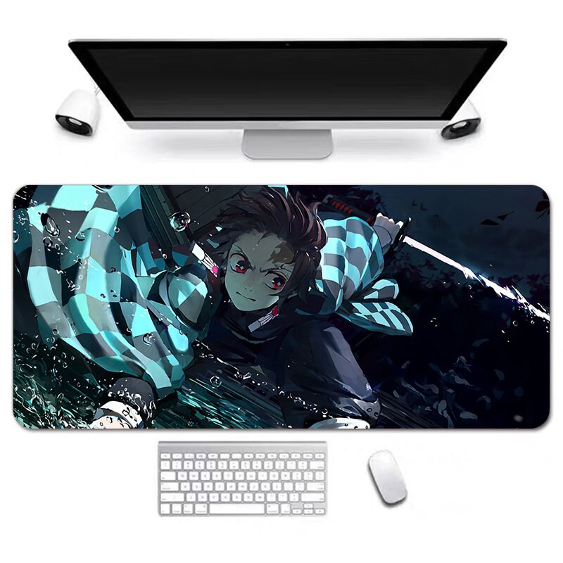 Anime Desk Mat, Long Desk Mats, Aesthetic Gaming Mousepad, Christmas Birthday Gift Idea, Anime Game Mats, Gaming Mousepad