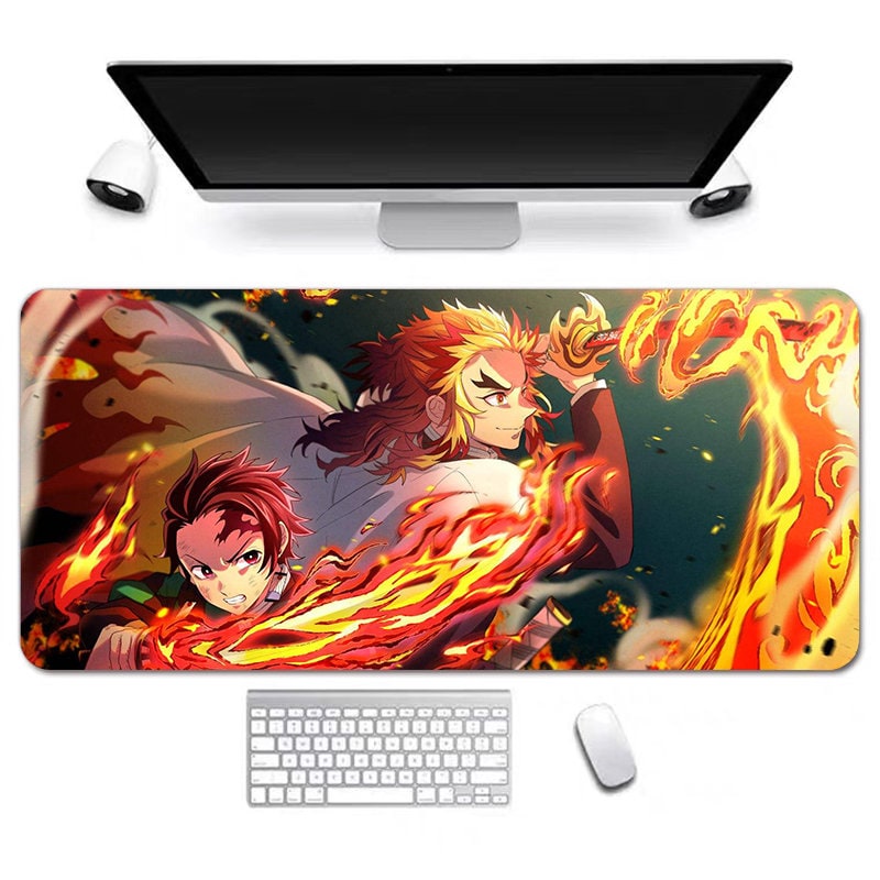 Anime Desk Mat, Long Desk Mats, Aesthetic Gaming Mousepad, Christmas Birthday Gift Idea, Anime Game Mats, Gaming Mousepad
