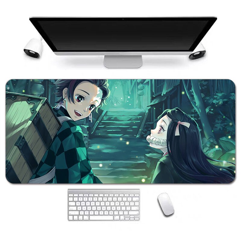 Anime Desk Mat, Long Desk Mats, Aesthetic Gaming Mousepad, Christmas Birthday Gift Idea, Anime Game Mats, Gaming Mousepad