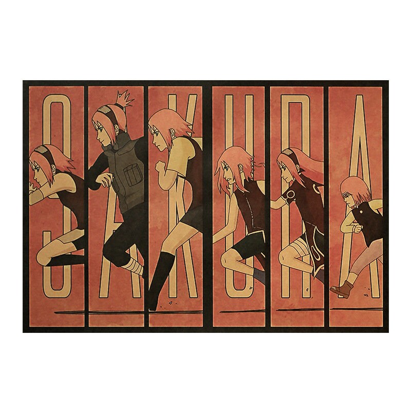 Retro Anime Kraft Paper Poster For Your Home Decor & Nostalgic Collector Lovers Gift