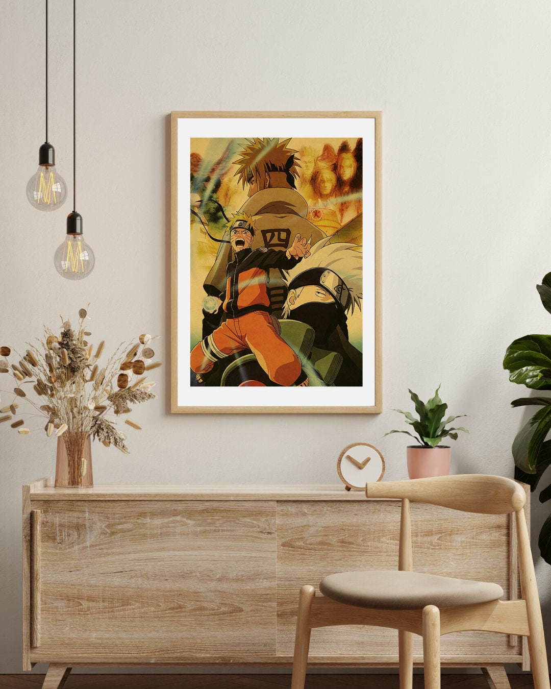 Retro Anime Kraft Paper Poster For Your Home Decor & Nostalgic Collector Lovers Gift