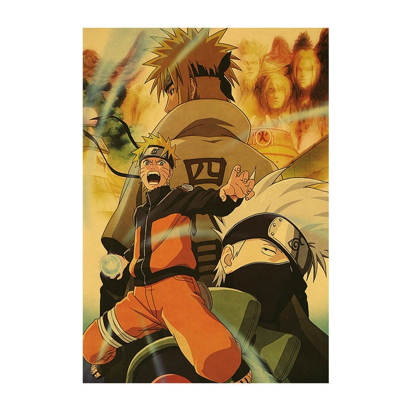 Retro Anime Kraft Paper Poster For Your Home Decor & Nostalgic Collector Lovers Gift
