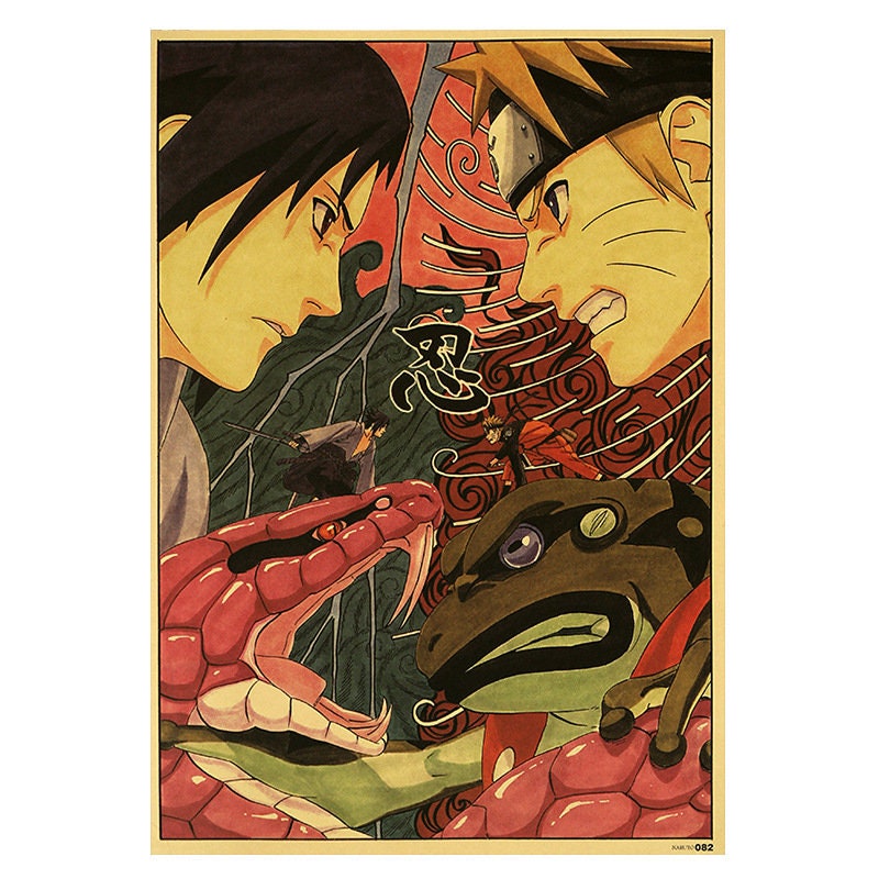 Retro Anime Kraft Paper Poster For Your Home Decor & Nostalgic Collector Lovers Gift