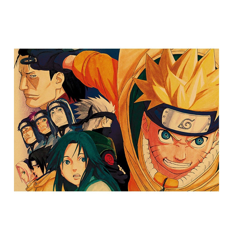Retro Anime Kraft Paper Poster For Your Home Decor & Nostalgic Collector Lovers Gift