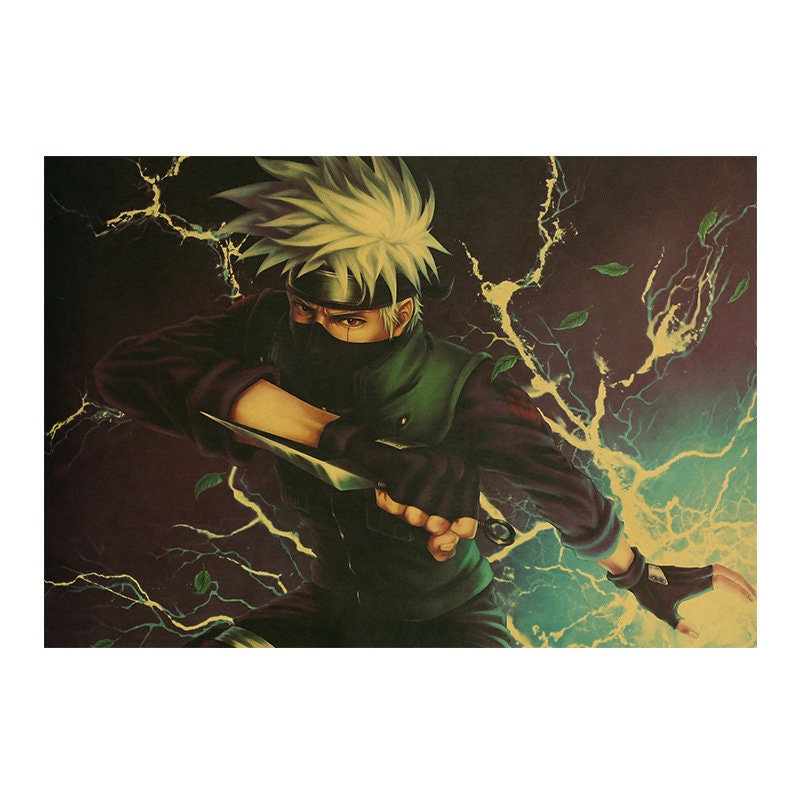 Naruto Retro Anime Kraft Paper Poster For Your Home Decor & Nostalgic Collector Lovers Gift