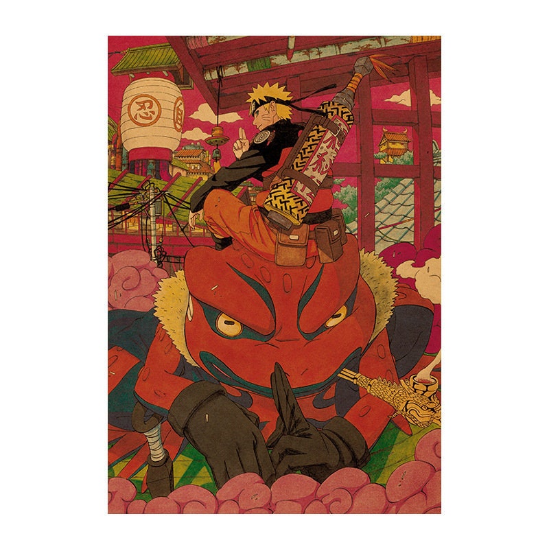 Retro Anime Kraft Paper Poster For Your Home Decor & Nostalgic Collector Lovers Gift