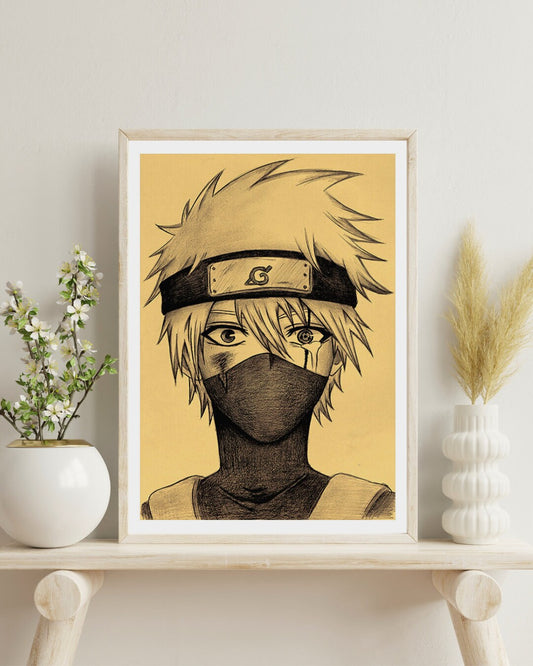 Retro Anime Kraft Paper Poster For Your Home Decor & Nostalgic Collector Lovers Gift