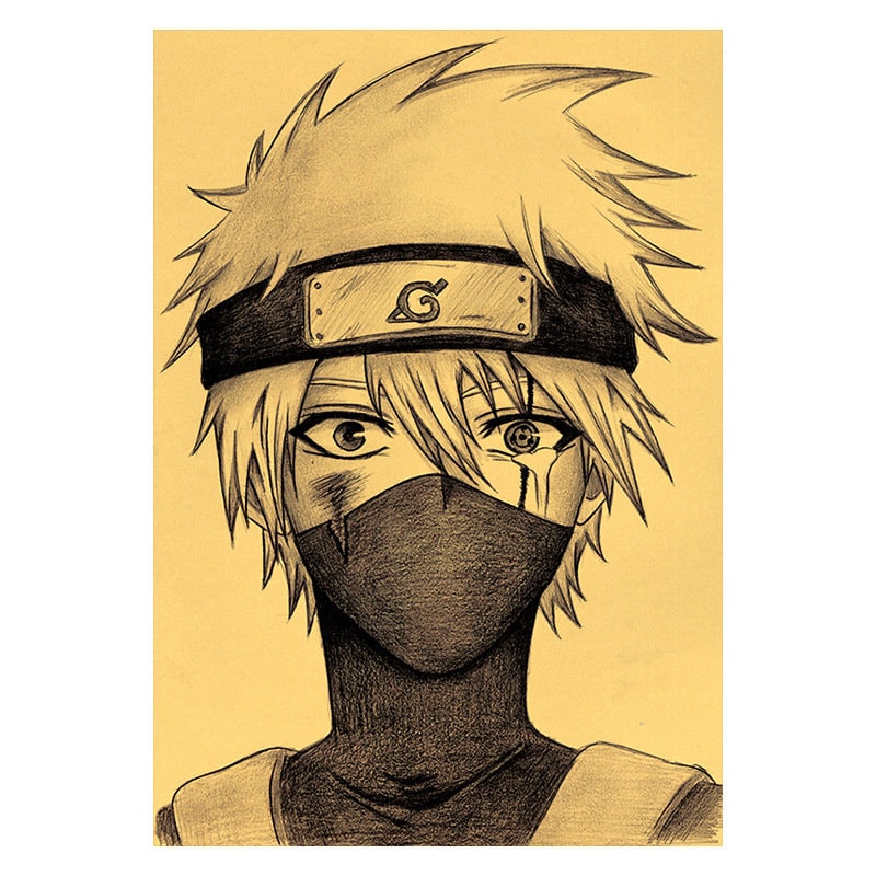 Retro Anime Kraft Paper Poster For Your Home Decor & Nostalgic Collector Lovers Gift