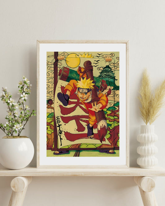 Naruto Retro Anime Kraft Paper Poster For Your Home Decor & Nostalgic Collector Lovers Gift