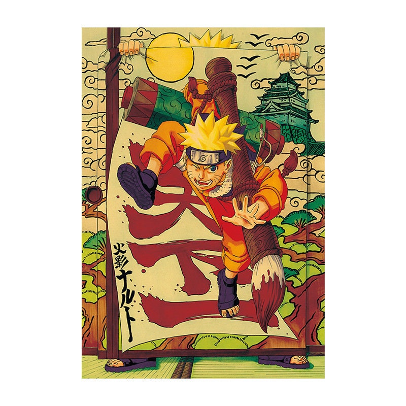 Retro Anime Kraft Paper Poster For Your Home Decor & Nostalgic Collector Lovers Gift