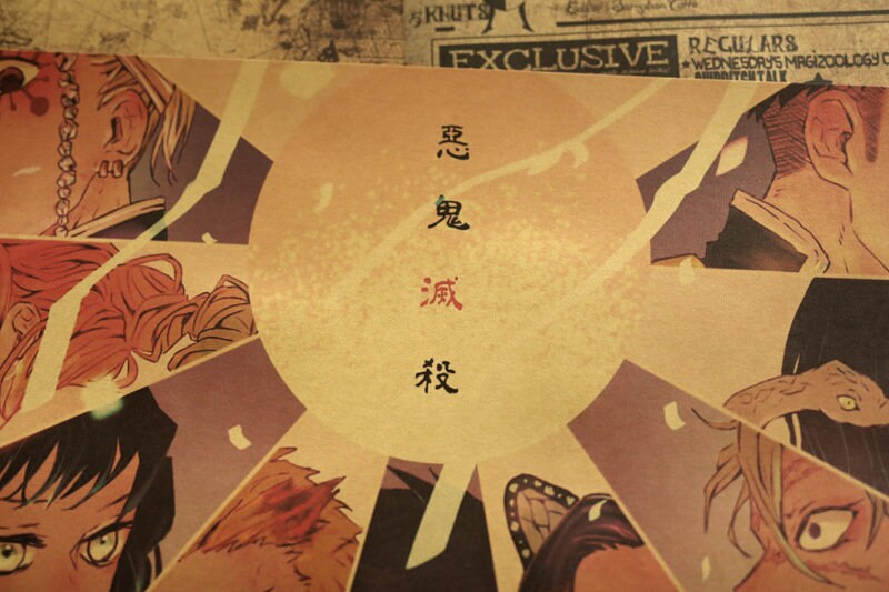 Retro Anime Kraft Paper Poster For Your Home Decor & Nostalgic Collector Lovers Gift