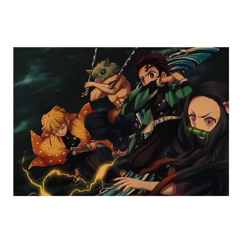 Retro Anime Kraft Paper Poster For Your Home Decor & Nostalgic Collector Lovers Gift