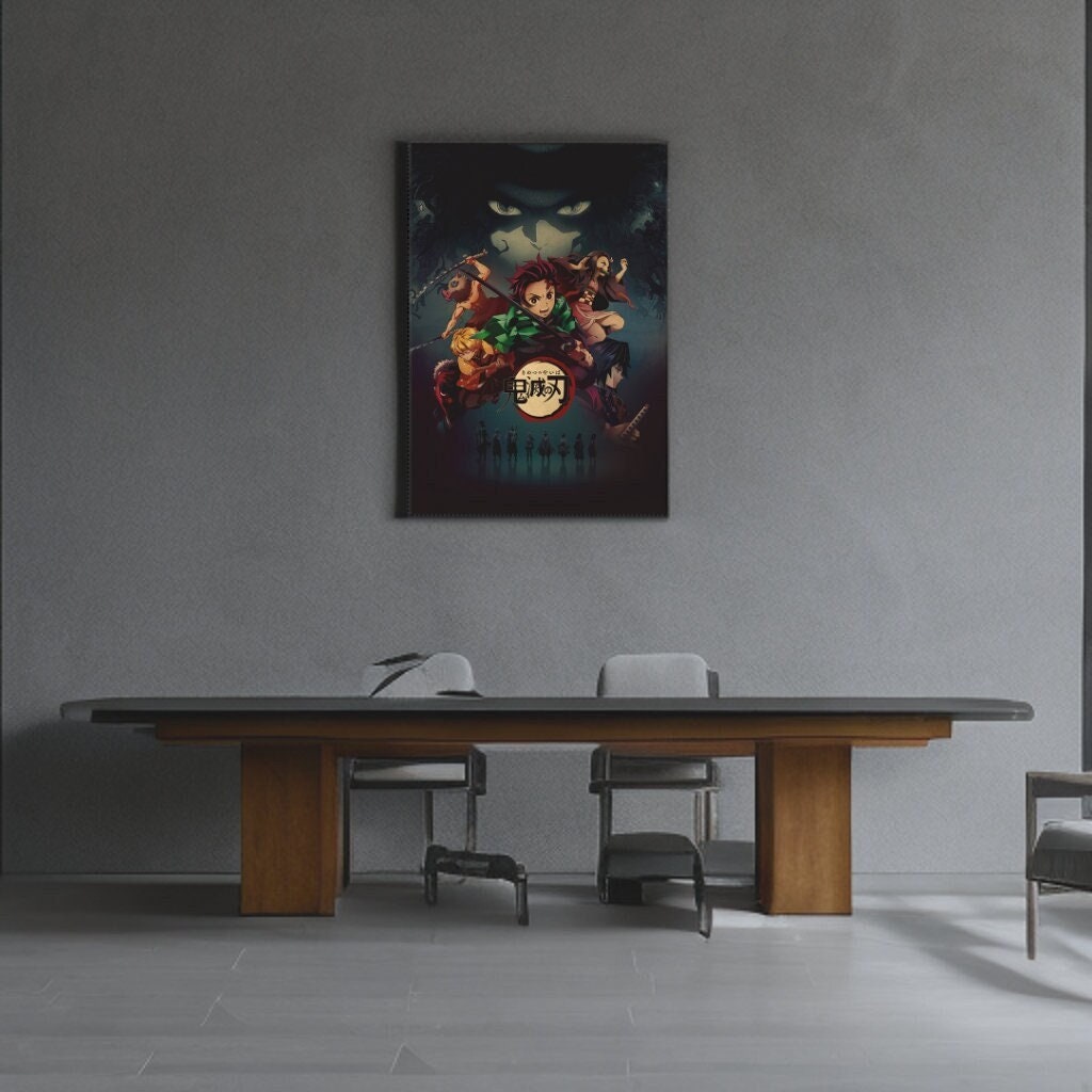 Demon Slayer Retro Anime Kraft Paper Poster For Your Home Decor & Nostalgic Collector Lovers Gift