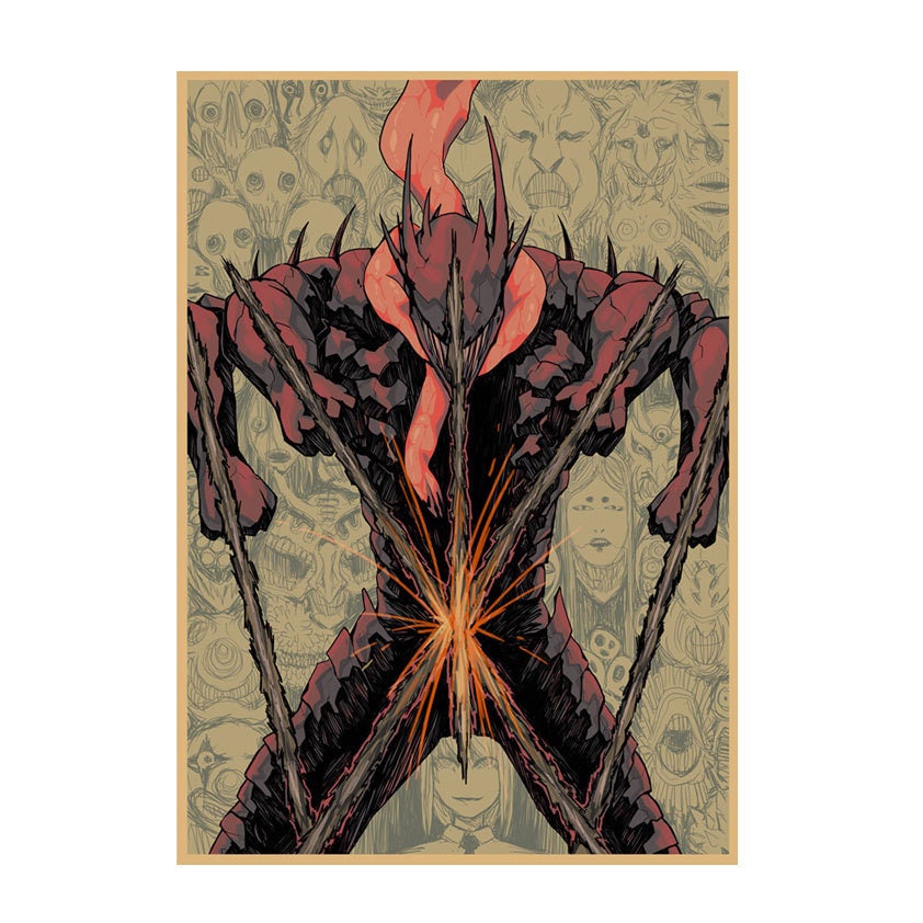 Retro Anime Kraft Paper Poster For Your Home Decor & Nostalgic Collector Lovers Gift