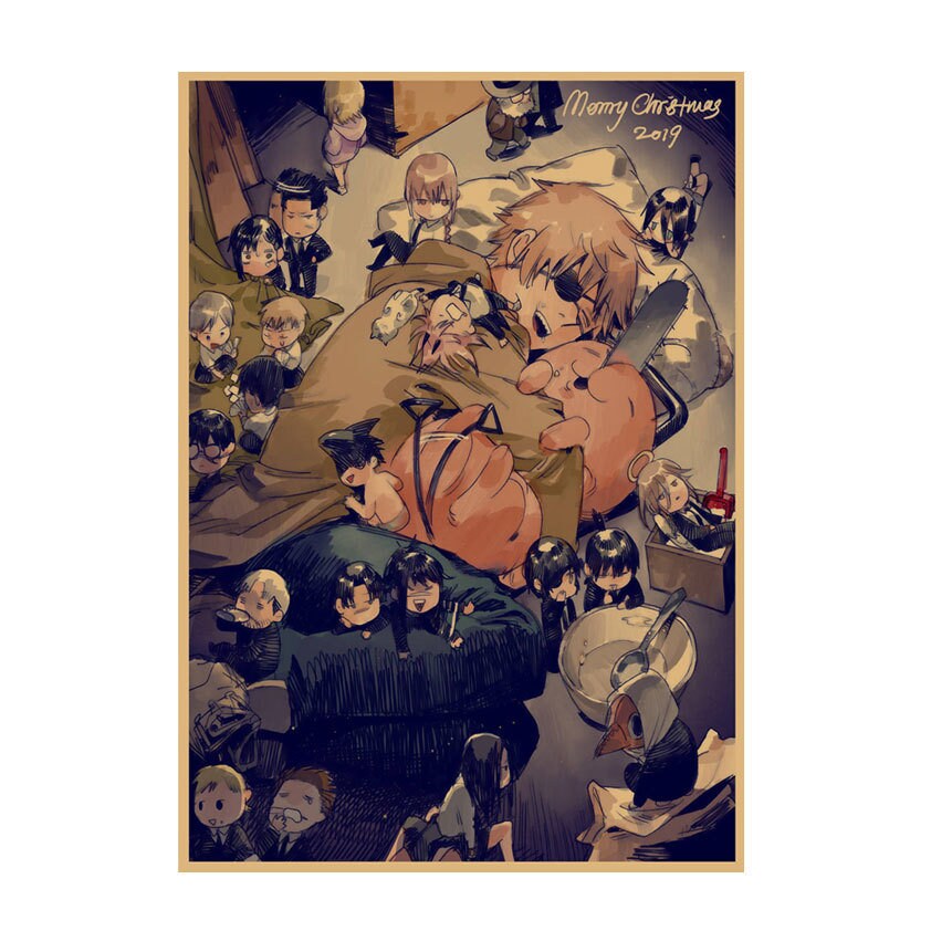 Retro Anime Kraft Paper Poster For Your Home Decor & Nostalgic Collector Lovers Gift