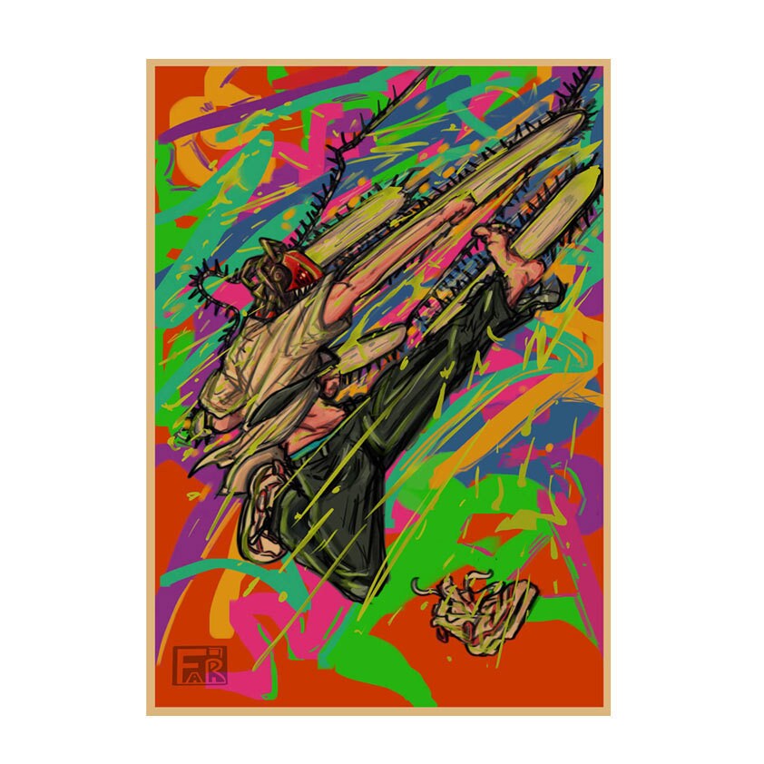 Retro Anime Kraft Paper Poster For Your Home Decor & Nostalgic Collector Lovers Gift