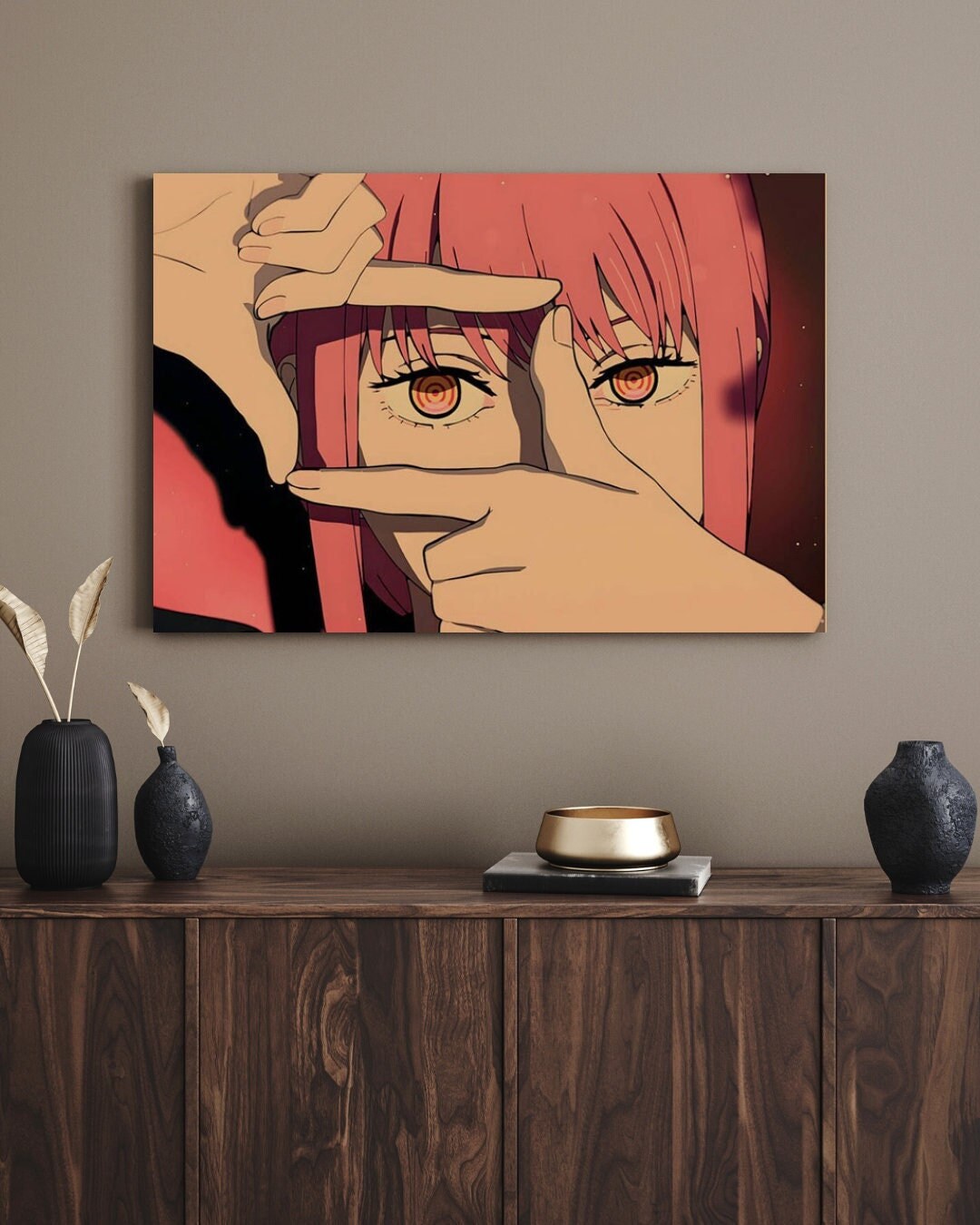 Chainsaw Man Retro Anime Kraft Paper Poster For Your Home Decor & Nostalgic Collector Lovers Gift