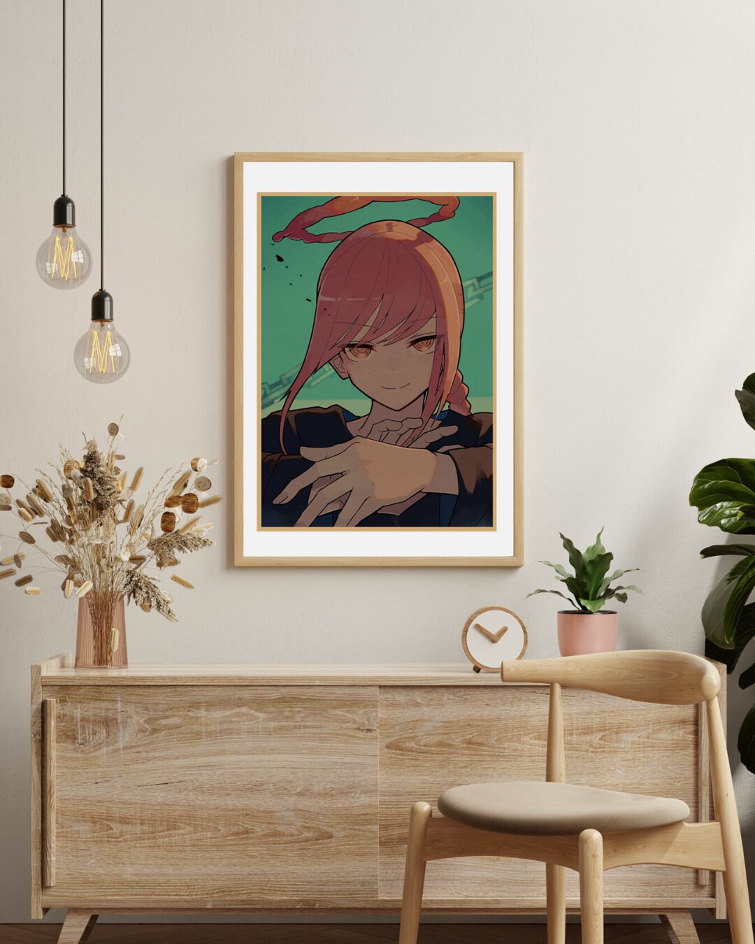 Chainsaw Man Retro Anime Kraft Paper Poster For Your Home Decor & Nostalgic Collector Lovers Gift