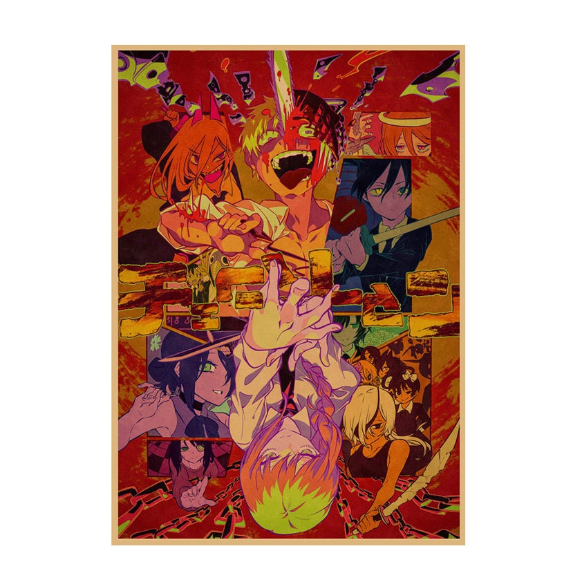Retro Anime Kraft Paper Poster For Your Home Decor & Nostalgic Collector Lovers Gift