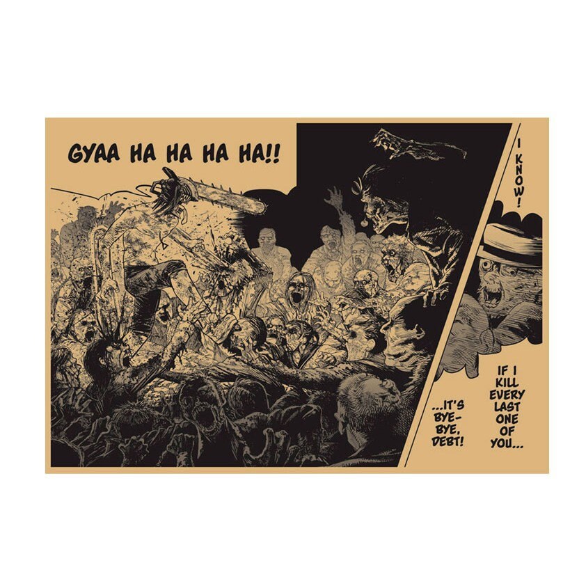 Retro Anime Kraft Paper Poster For Your Home Decor & Nostalgic Collector Lovers Gift