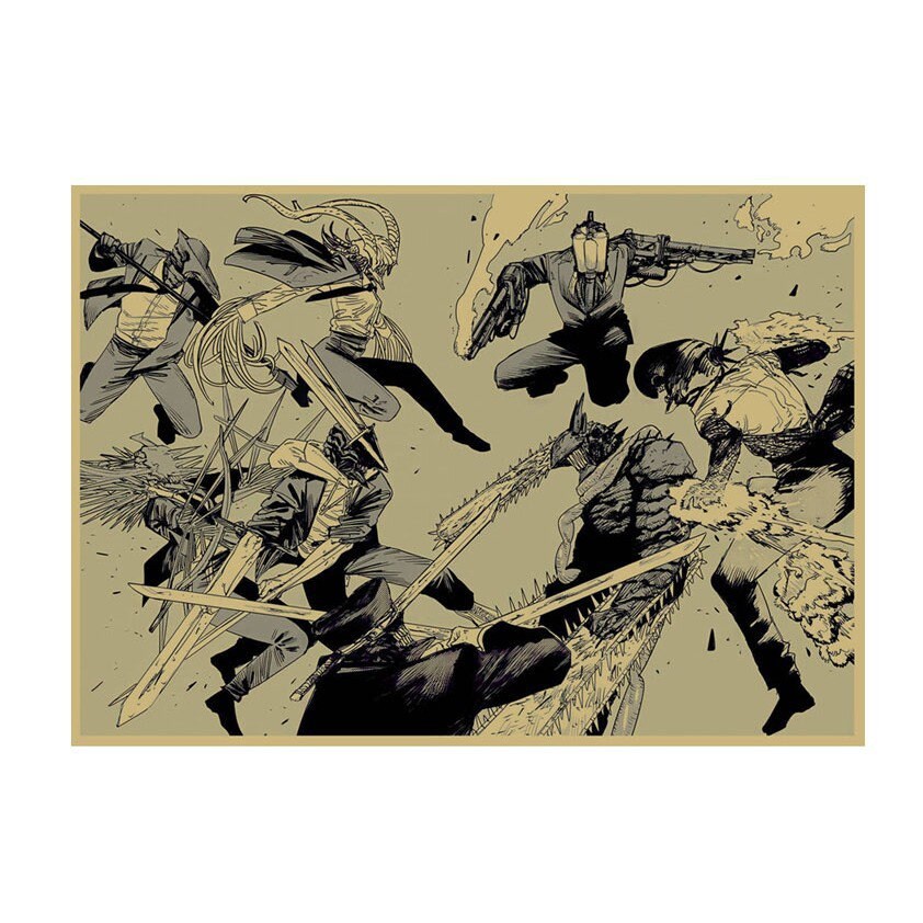 Retro Anime Kraft Paper Poster For Your Home Decor & Nostalgic Collector Lovers Gift