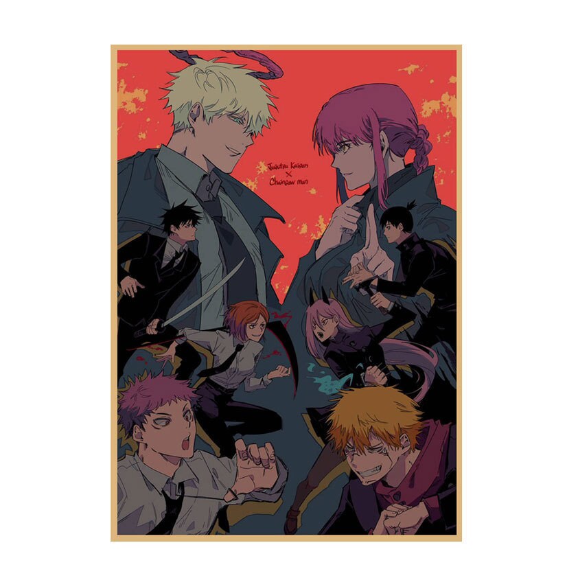 Retro Anime Kraft Paper Poster For Your Home Decor & Nostalgic Collector Lovers Gift