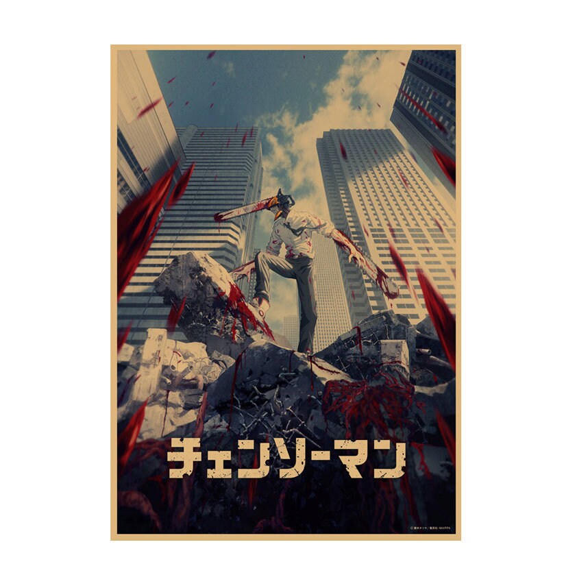 Retro Anime Kraft Paper Poster For Your Home Decor & Nostalgic Collector Lovers Gift