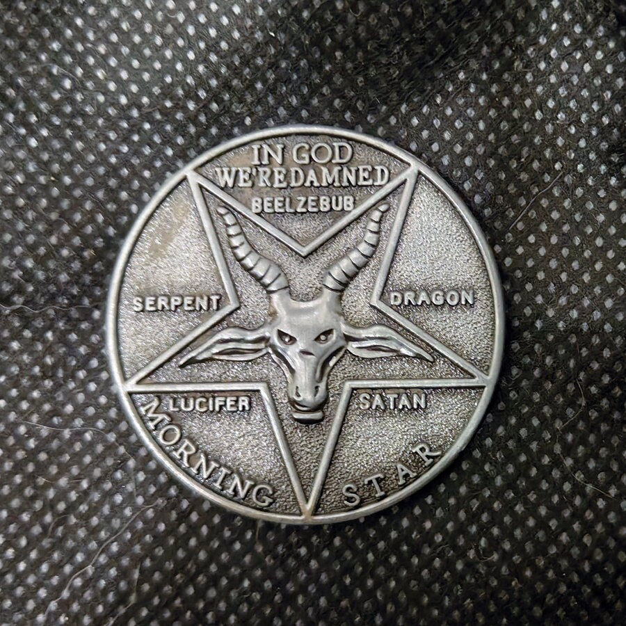 Demon Sheeps Head Coin For Collectors Lovers, Every Day Carry Decision Coin Or Challenge Coin