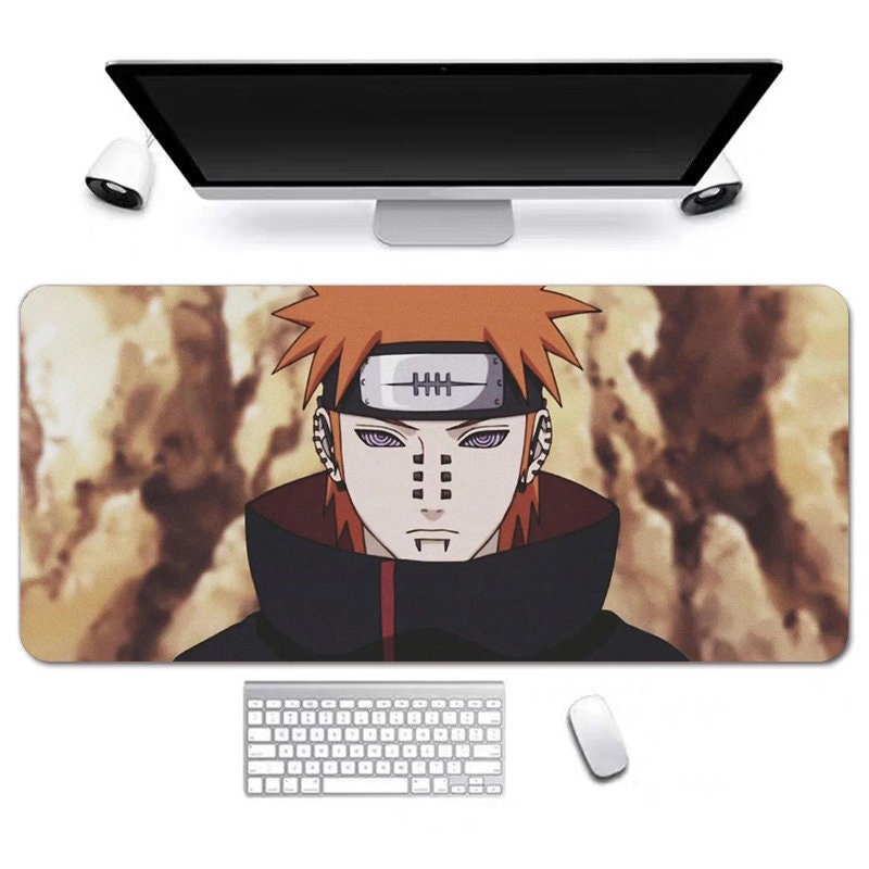 Retro Anime Desk Mat, Long Desk Mats, Aesthetic Gaming Mousepad, Christmas Birthday Gift Idea, Anime Game Mats, Gaming Mousepad
