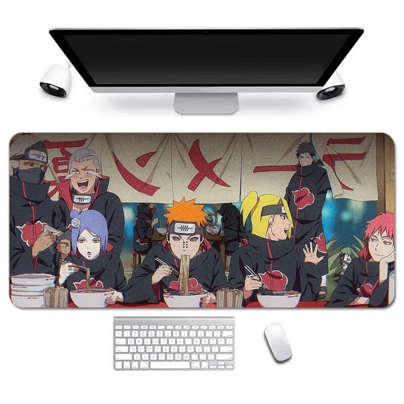 Retro Anime Desk Mat, Long Desk Mats, Aesthetic Gaming Mousepad, Christmas Birthday Gift Idea, Anime Game Mats, Gaming Mousepad