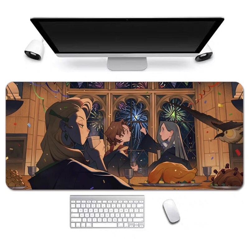 Magic School Anime Desk Mat, Long Desk Mats, Aesthetic Gaming Mousepad, Christmas Birthday Gift Idea, Anime Game Mats, Gaming Mousepad