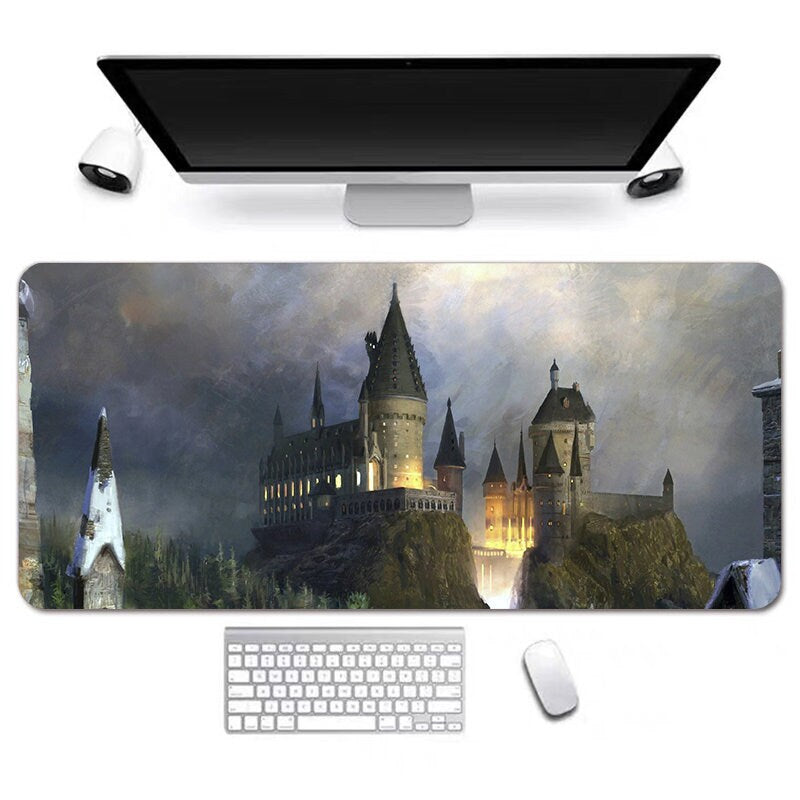Magic School Anime Desk Mat, Long Desk Mats, Aesthetic Gaming Mousepad, Christmas Birthday Gift Idea, Anime Game Mats, Gaming Mousepad