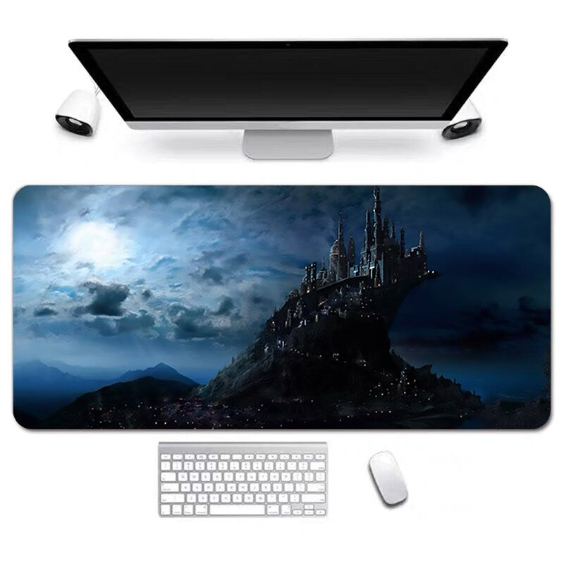 Magic School Anime Desk Mat, Long Desk Mats, Aesthetic Gaming Mousepad, Christmas Birthday Gift Idea, Anime Game Mats, Gaming Mousepad