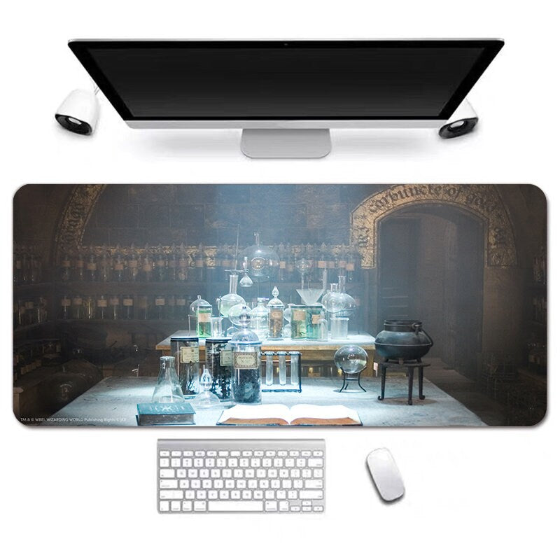 Magic School Anime Desk Mat, Long Desk Mats, Aesthetic Gaming Mousepad, Christmas Birthday Gift Idea, Anime Game Mats, Gaming Mousepad