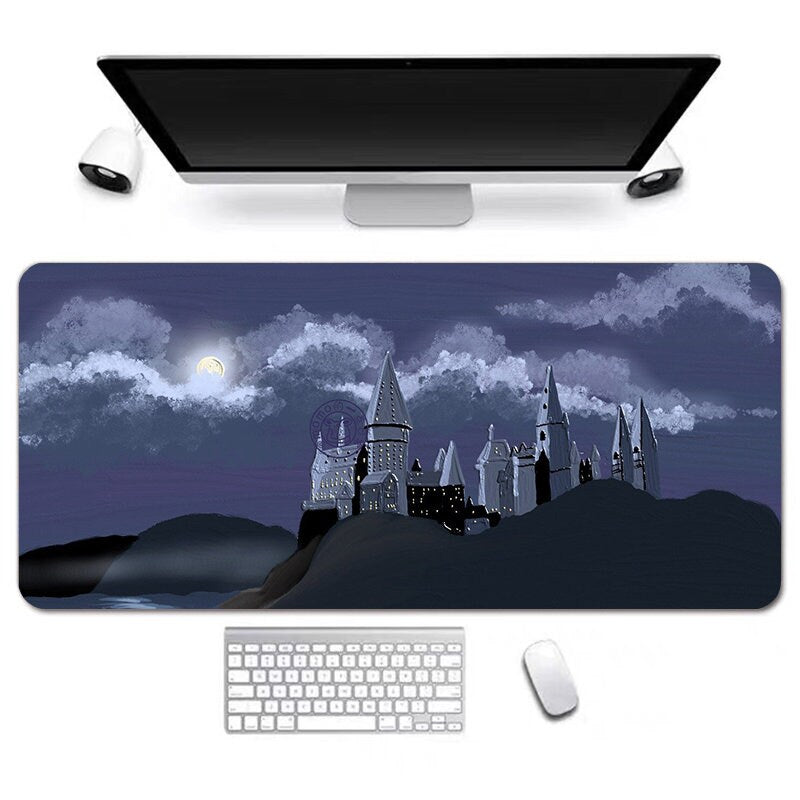 Magic School Anime Desk Mat, Long Desk Mats, Aesthetic Gaming Mousepad, Christmas Birthday Gift Idea, Anime Game Mats, Gaming Mousepad