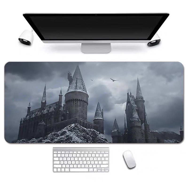 Magic School Anime Desk Mat, Long Desk Mats, Aesthetic Gaming Mousepad, Christmas Birthday Gift Idea, Anime Game Mats, Gaming Mousepad