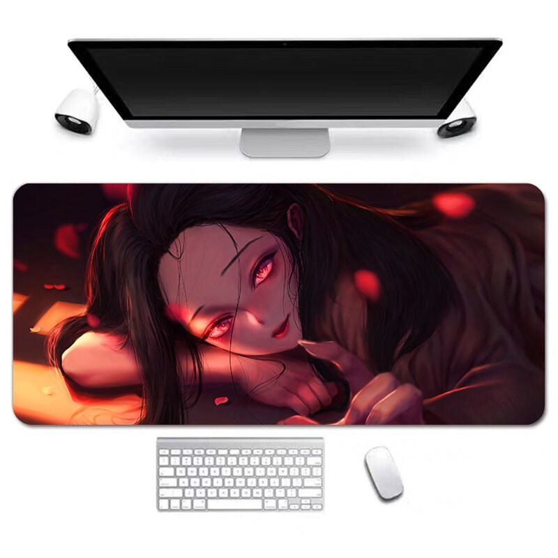 Anime Desk Mat, Long Desk Mats, Aesthetic Gaming Mousepad, Christmas Birthday Gift Idea, Anime Game Mats, Gaming Mousepad