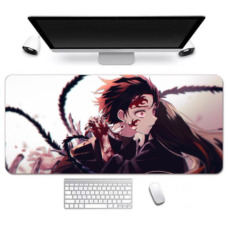 Anime Desk Mat, Long Desk Mats, Aesthetic Gaming Mousepad, Christmas Birthday Gift Idea, Anime Game Mats, Gaming Mousepad