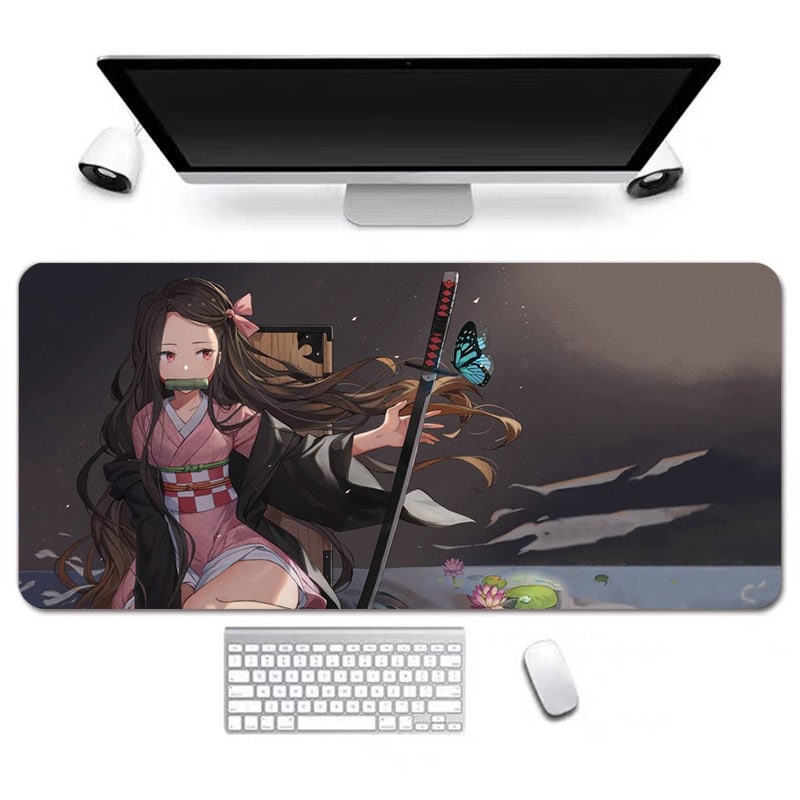Anime Desk Mat, Long Desk Mats, Aesthetic Gaming Mousepad, Christmas Birthday Gift Idea, Anime Game Mats, Gaming Mousepad