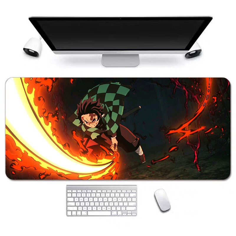 Anime Desk Mat, Long Desk Mats, Aesthetic Gaming Mousepad, Christmas Birthday Gift Idea, Anime Game Mats, Gaming Mousepad