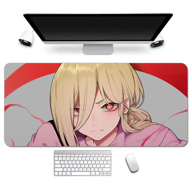 Anime Desk Mat, Long Desk Mats, Aesthetic Gaming Mousepad, Christmas Birthday Gift Idea, Anime Game Mats, Gaming Mousepad