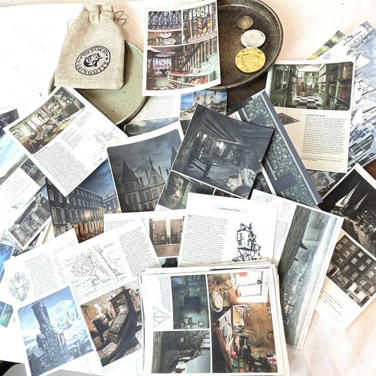 Wizard School Junk Journal Scrapbook Paper For DIY Crafts, Retro Junk Journal Background Paper Pack Supplies