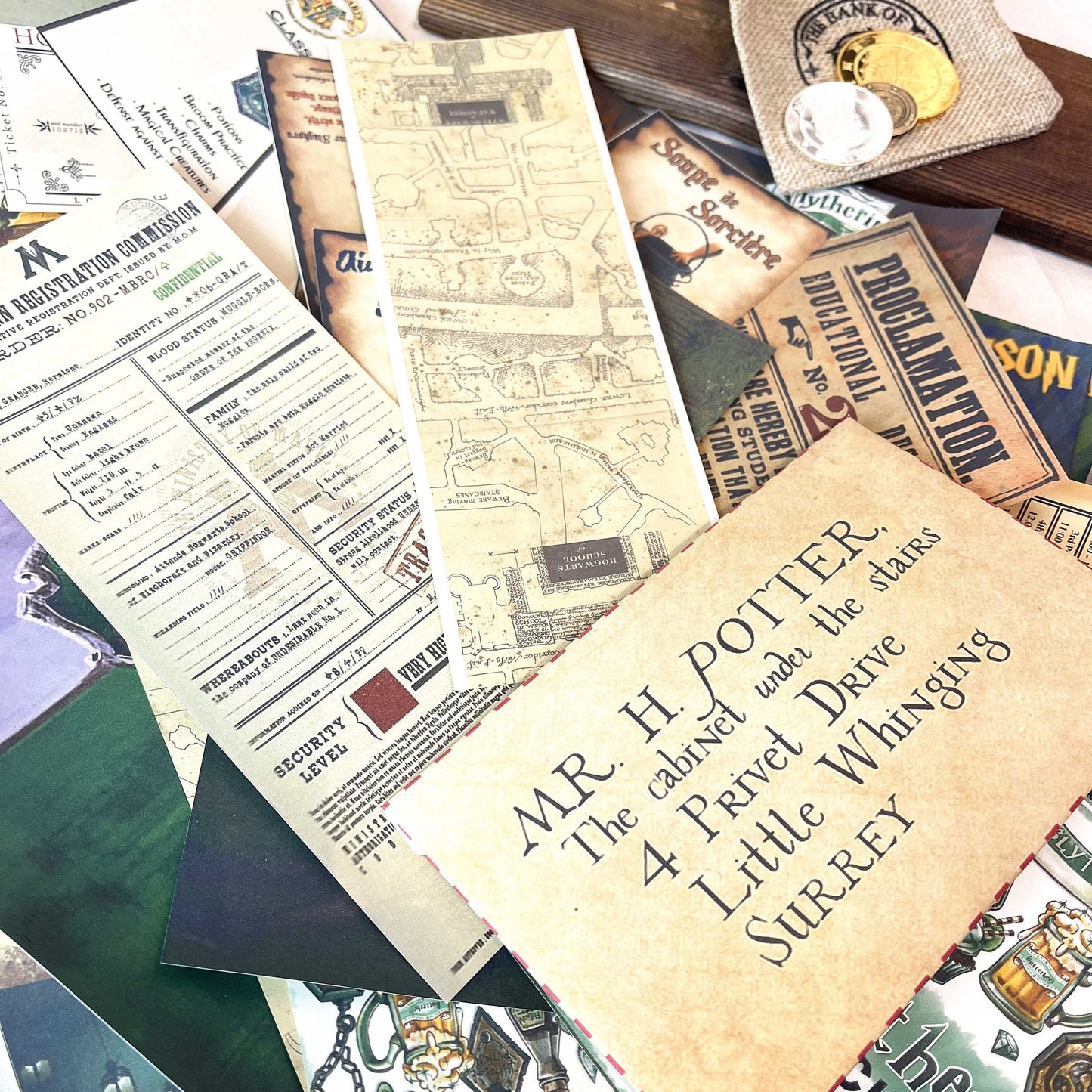 Wizard School Junk Journal Scrapbook Paper For DIY Crafts, Retro Junk Journal Background Paper Pack Supplies