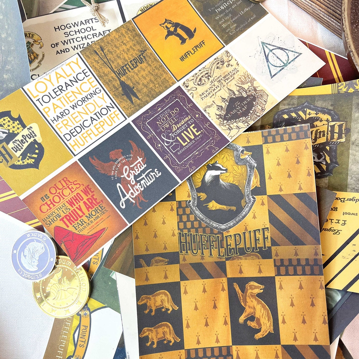 Wizard School Junk Journal Scrapbook Paper For DIY Crafts, Retro Junk Journal Background Paper Pack Supplies
