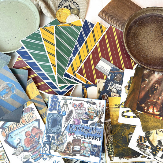 Wizard School Junk Journal Scrapbook Paper For DIY Crafts, Retro Junk Journal Background Paper Pack Supplies