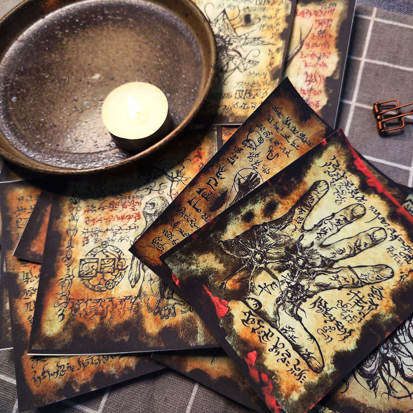 Cthulhu Junk Journal Scrapbook Paper For DIY Crafts, Retro Junk Journal Background Paper Pack Supplies