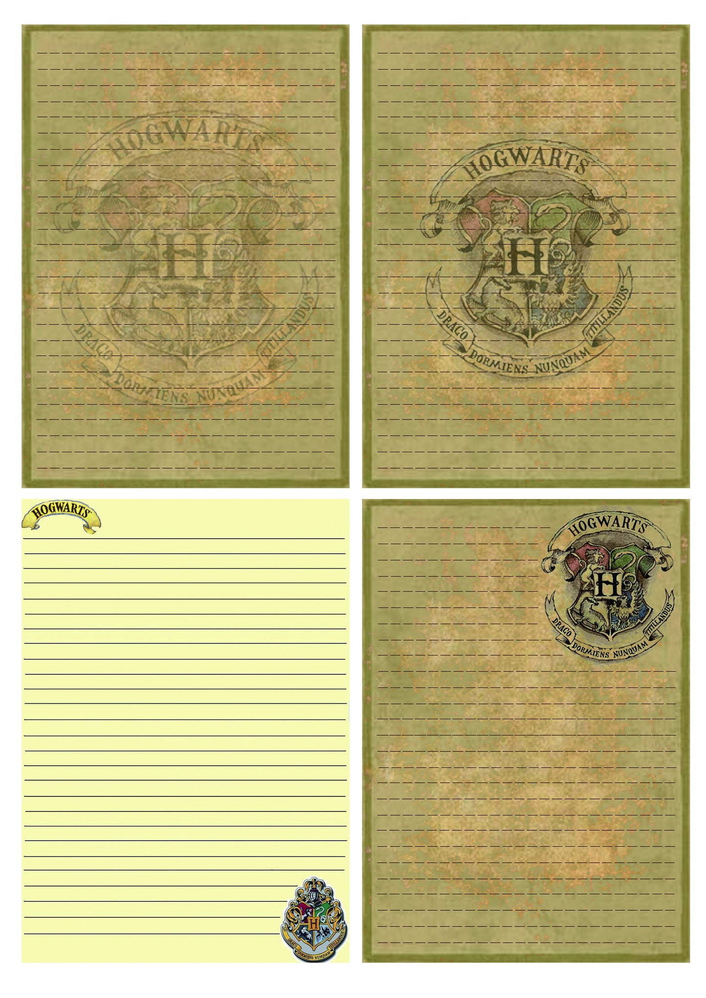 Wizard School Junk Journal Scrapbook Paper For DIY Crafts, Retro Junk Journal Background Paper Pack Supplies