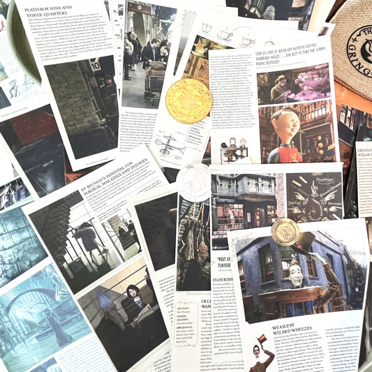 Wizard School Junk Journal Scrapbook Paper For DIY Crafts, Retro Junk Journal Background Paper Pack Supplies